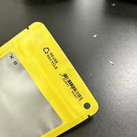 Kantong Plastik Mylar Ziplock Kedap Air Segel Tiga Sisi untuk Kemasan Produk Elektronik, Kabel Data Ponsel, dan Kabel Earphone