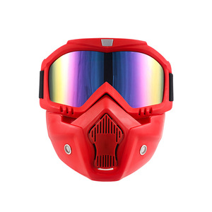 Koruyucu Motosiklet Gözlüğü Maskesi Çıkarılabilir Tam Yüz Motosiklet Kaskı Gözlüğü Sürüş Motokros Gözlüğü Moto Aksesuarları - Product Image 5
