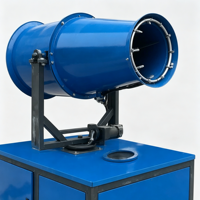 Canon à brouillard électrique automatique 270 pour la suppression de la poussière, portée de pulvérisation 50 m °   Pulvérisateur d'eau rotatif 30L/min