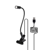 Mini lampe LED à variateur Flexible, interrupteur d'alimentation à commande tactile, veilleuse de bureau, lampe de lecture avec Clip