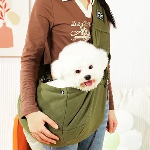 Sac de transport confortable en polyester pour chien et chat - Sac bandoulière pour les voyages en plein air et le transport portable des animaux de compagnie - Product Image 6
