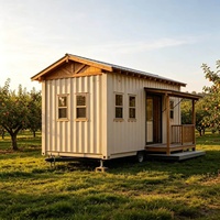 Maison mobile en conteneur de 20 pieds prête à vivre, maison préfabriquée mobile complète avec cuisine et salle de bain