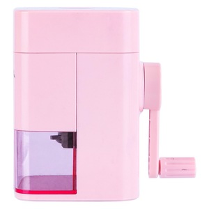 Deli Pencil Sharpener Manual Hand Crank Kids Plastic Pink Green 99x63x102mm - Product Image 3