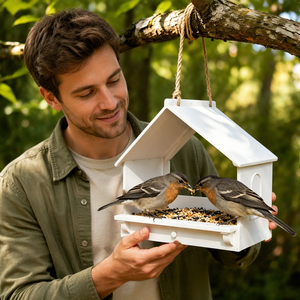 Tourniquet à vent multifonctionnel pratique pour l'extérieur, décoration de jardin, observation des oiseaux, à suspendre à un arbre, en plastique, sans électricité - Product Image 4
