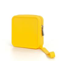 Boîtes de rangement personnalisées Étanche Mini Silicone Professionnel Fermeture Éclair Carré Données Câble Organisateur Coloré Maquillage Boîte