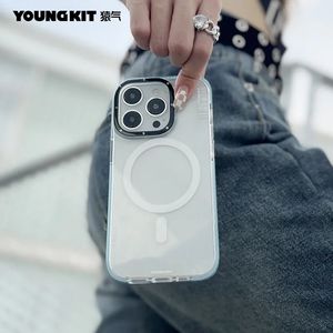 เคสโทรศัพท์มือถือ <span class=keywords><strong>YOUNGKIT</strong></span> สำหรับ iPhone 13 14 Pro Max วัสดุ TPU กันน้ำ รองรับการชาร์จไร้สายแบบแม่เหล็ก สำหรับ iPhone 15 Pro Max - Product Image 4