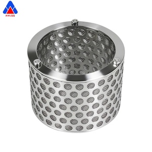 Elemento filtrante de malla metálica lavable de acero inoxidable 316 de alta resistencia con conexión de brida de la fábrica Huahang - Product Image 2