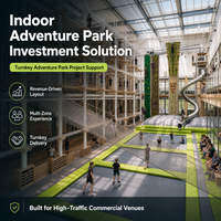 Equipo de Pista de Cuerdas Interior, Torre de Escalada, Tobogán, Área de Juegos Suave, Parque Deportivo, Pasarela de Red, Zona de Aterrizaje, Centro Comercial, Aventura