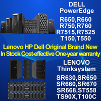 Original Lenovo ThinkSystem ST550 2*Intel Xeon Processor up to 16*SFF 12*DIMM Slots Raid 930-8i 4U Data Storage Tower Server PC