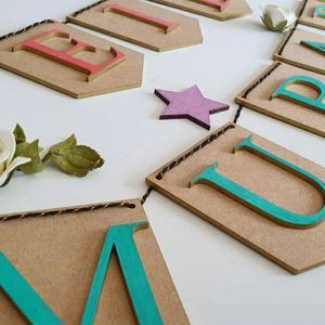 Colorful <b>Wooden</b> <b>Plaque</b> Islamic Theme Home Wall Decor Eid Mubarak Ramadan MDF Banner - Product Image 3