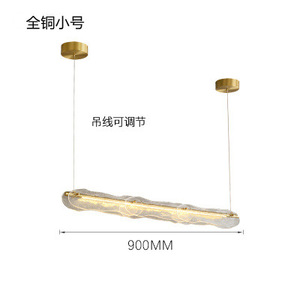 Nordic Modern Minimalist Glass Crystal Chandelier Light Luxury Restaurant <b>Bar</b> Counter Reception Area Showroom Long Pendant Light - Product Image 1