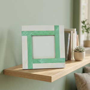 Marco de Fotos Minimalista de Madera y Resina, Rectangular, Vertical, para Montar en la Pared, Diseño para Decoración del Hogar y Hoteles, Marco de Fotos Personalizado - Product Image 1