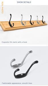 Cascading Kết Nối Móc Quần Áo Móc Áo Dính Tường Kim Loại Áo Khoác Giá Quần Áo Móc Cho Treo Quần Áo - Product Image 5