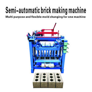 Hot Selling Stable Halbautomat ische austauschbare Form Multifunktion ale und einfach zu bedienende Ziegel maschine - Product Image 4