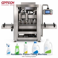 Machine de remplissage à double tête CPTECH avec buse anti-goutte et anti-mousse pour produits liquides, remplissage précis en acier inoxydable