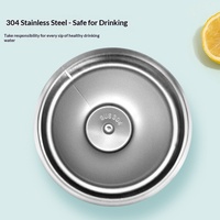 Botol Minum Termos Mini Bergaya Cina Baru, Bahan Stainless Steel 304, Motif Bunga Kartun, Portabel, Dapat Digenggam, Terisolasi
