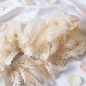 คุณภาพสูงเกรด A-grade 4-6นิ้วย้อม<span class=keywords><strong>ขน</strong></span>ไก่งวงเล็ม<span class=keywords><strong>ขน</strong></span> HK สำหรับกระโปรงเดรส Chandelle Marabou อุปกรณ์เสริม - Product Image 2