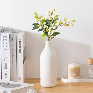 Distributeur d'huile d'olive en céramique blanche de 20 oz avec bec verseur pour la cuisine, adapté à l'huile, au vinaigre, au café et aux sirops - Product Image 4