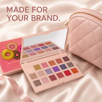 Palette de fards à paupières mats et scintillants 18 couleurs, longue tenue, marque privée pour le maquillage quotidien, produit de beauté personnalisé de haute qualité