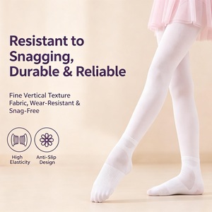 Medias de ballet antideslizantes para adultos al por mayor, pantimedias de baile de alta elasticidad, resistentes a desgarros, para clases de baile de verano - Product Image 1