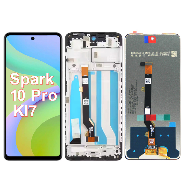 Mobile Phone Repair Parts Original KI7 Touch Screen Spark 10 Pro LCD Display for Tecno