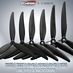 Gemfan 10inch 9inch <strong>3</strong> Blades Black Glass Nylon Fiber Propeller Drone Accessories for RC FPV Drones 10X5X3 9X4.5X3 1050 9045 9050 - Product Image 4