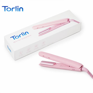 Torlin Nouveau <span class=keywords><strong>Fer</strong></span> <span class=keywords><strong>à</strong></span> <span class=keywords><strong>Lisser</strong></span> et <span class=keywords><strong>à</strong></span> Boucler 2-en-1 Incurvé Rose Adorable pour Enfants et Filles, Mini <span class=keywords><strong>Fer</strong></span> Plat de Voyage pour la Maison et l'École - Product Image 1