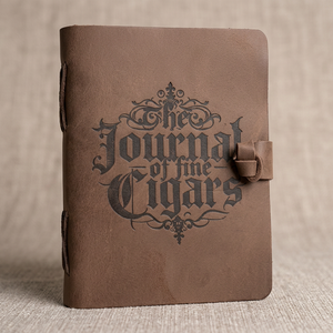 The Journal of Fine Cigars Leather Hardcover Handmade Diary with Strap Closure Gift Notebook 120 Sheets - Product Image 1