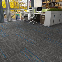 Karpet Grosir Seri XingGuang S, Karpet Kantor Komersial PP, Ubin Karpet PVC, Ubin Karpet Persegi Panjang 25x100, Sederhana dan Tahan Lama