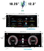 Autoradio multimédia GPS stéréo vidéo CarPlay avec écran 12,3 pouces 256 Go Qualcomm Android pour Audi A1 2012 2013-2018