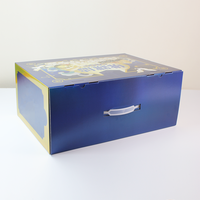 Luxuriöse Lebensmittelgeeignete Doppelverschluss-Klapptaschenbox mit 3-fach Verstärktem Boden und Robuster Struktur aus Wellpappe