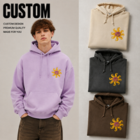 Sweat-shirt d'hiver surdimensionné personnalisé OEM/ODM avec broderie 3D et impression sérigraphique, pull-over pour homme, vêtements OEM