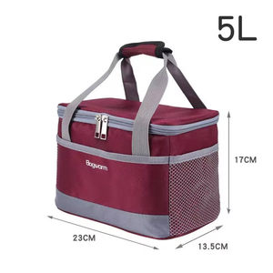 Nouvelle glacière isotherme portable avec logo personnalisé, grande capacité, sac à déjeuner en Oxford avec plusieurs poches - Product Image 4