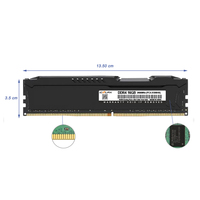 ICOOLAX Factory Gaming PC Memoria Rgb avec dissipateur thermique pour bureau Rams Ddr4 8gb 16gb 32gb 2400mzh 2600mhz 3200mhz Mémoire Longdimm