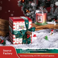 Velas de soja en vaso de cristal esmerilado con forma de campana dorada, aroma a pera inglesa, para curadores de regalos, personalizables, con certificación MSDS
