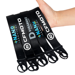 卸売 高品質 ナイロンカラビナキーホルダー 3Dデジタル印刷 リストストラップ カスタムショートランヤードキーチェーン ポータブル 歓迎 - Product Image 1