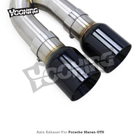 Échappement de voiture OBM pour Porsche Macan GTS 3.0T 2014-2017 tuyau d'échappement droit en acier inoxydable Performance