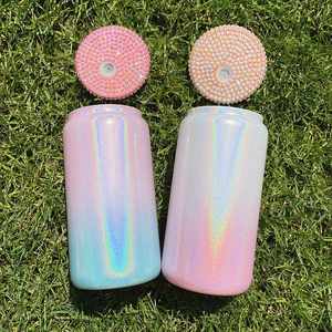 Entrepôt USA : Gobelets à bulles vierges pour sublimation 16oz, 20oz, 25oz ; Bocal en verre 20oz ; Gobelet en verre pour sublimation avec couvercle - Product Image 3