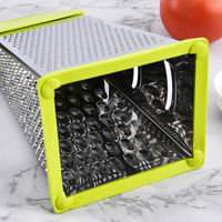 Râpe de cuisine en acier inoxydable 430 de 5 pouces pour trancher, éplucher et râper finement le fromage, le chocolat et les pelures de citron, râpe alimentaire