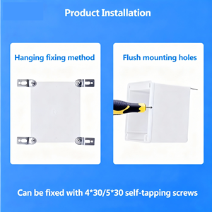 Loạt Nhà Máy Giá màu xám Bìa bao vây nhựa không thấm nước hộp nối thiết bị đầu cuối PCB vỏ IP67 bảo vệ cho ngoài trời - Product Image 4