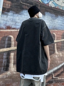 <span class=keywords><strong>2025</strong></span> New JT của nam giới lỏng lẻo cổ điển 200 gram trọng lượng ngắn tay T-Shirt 100% cotton dệt kim vải chống Đóng cọc mùa hè Tops in - Product Image 3