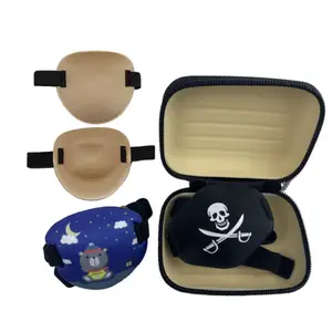 ハロウィンパーティーのためのホット販売アイパッチ海賊コスチュームアクセサリー凹型アイパッチ溝シングルアイマスク