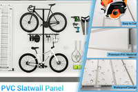 Panneau mural en PVC alvéolaire imperméable 4x4 pieds pour garage et rangement – Solution de présentation murale pour garage