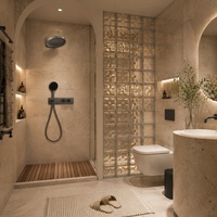 Conjunto de Ducha Termostática Empotrada con Grifo de Latón para Baño, Masaje Spa, Color Gris Acero