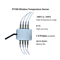 Capteur de température sans fil PT100 LoRa multi-sondes haute précision pour la surveillance à distance des températures industrielles