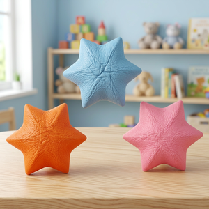 Pelota de Ejercicio para Manos con Forma de Estrella Hexagonal de TPR, 80x80mm, para Uso Doméstico, Suministros de Terapia de Rehabilitación TW - Product Image 3
