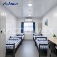 VICDOWEX Maison conteneur préfabriquée multi-unités en kit pour bureau modulaire, entrepôt et logement