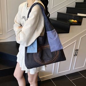 Sac à main en jean tendance pour femme, sacs fourre-tout en jean grande capacité pour le quotidien et les voyages en extérieur - Product Image 5