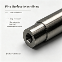 OEM F55 Barre de centrage longue en acier inoxydable duplex de précision, usinée sur mesure, pour outil d'automatisation marine