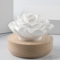 Diffuseur de parfum d'ambiance en céréales d'huiles essentielles, en plâtre parfumé aux fleurs, en porcelaine et bois, pour la maison, vente en gros